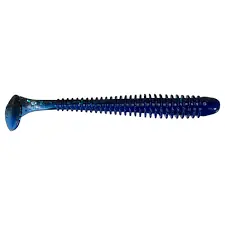 Keitech Swing Impact Black Blue/Deep Blue 4.0