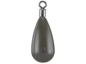 Woo! 3/8 oz Green Pumpkin INVISASHOT Tungsten Drop Shot Weight - Tear Drop (3 pack)