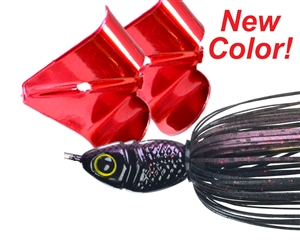 3/8oz Picasso Buzzzz Saw Black/Red Camo Red Blades 1 Pack