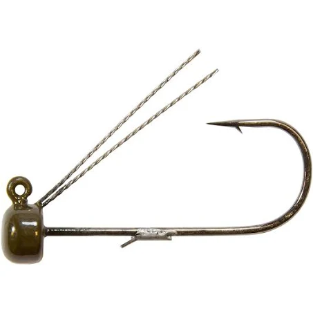 Z Man Power Fin Shroomz Weedless 1/10oz 3pk GrnPkn