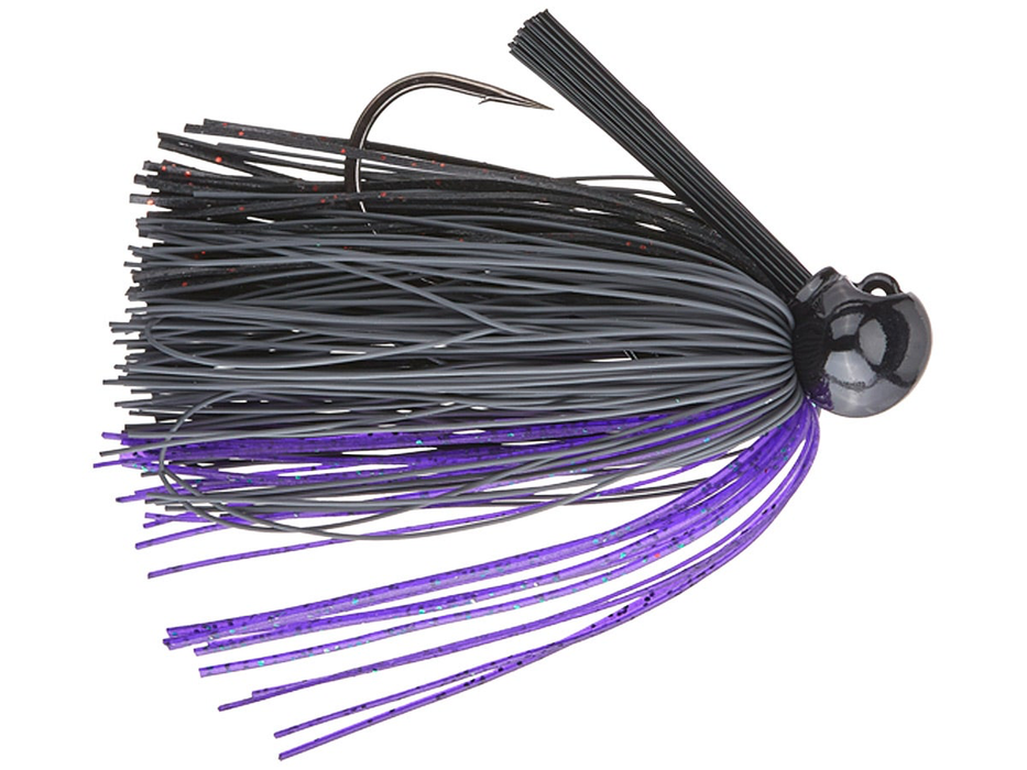 DOBYNS FOOTBALL JIG 3/4 OZ MIDNIGHT PURPLE 3PK
