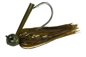 3/4oz Picasso Fantasy Football Jig Heavy Duty Dressed Green Pumpkin/Tiger 1 Pack