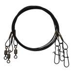EA Steel Leader 45lb 18'' Black 3pk