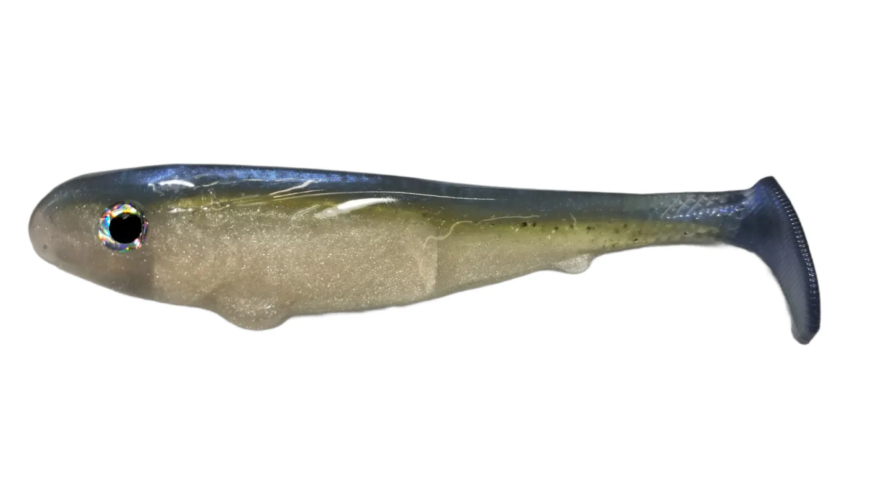 producer swimbait swiminators 4.5 inch pro blue gold