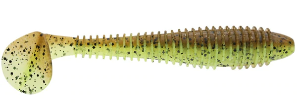 Keitech FAT Swing Impact Green Pumpkin Chartreuse 3.8