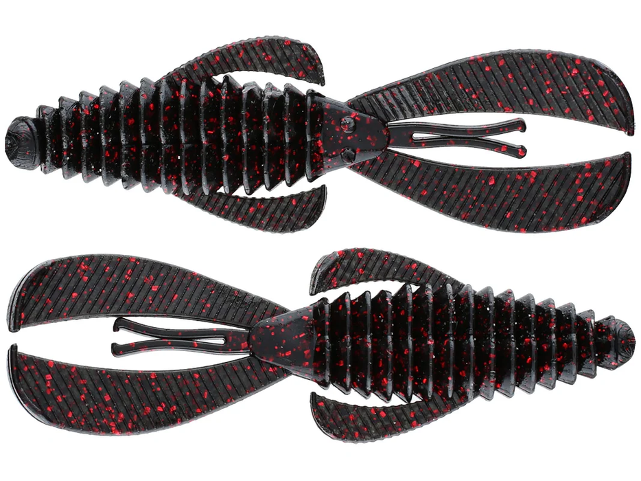 Strike King Rage Tail DB Bug Black Neon 7pk