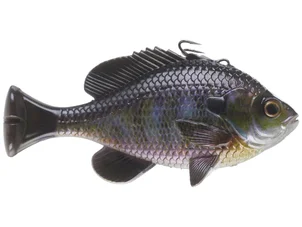 Savage Gear 3D PULSE TAIL BLUEGILL LT 5 1/2" 3 1/3OZ MODERATE SINK BLACK