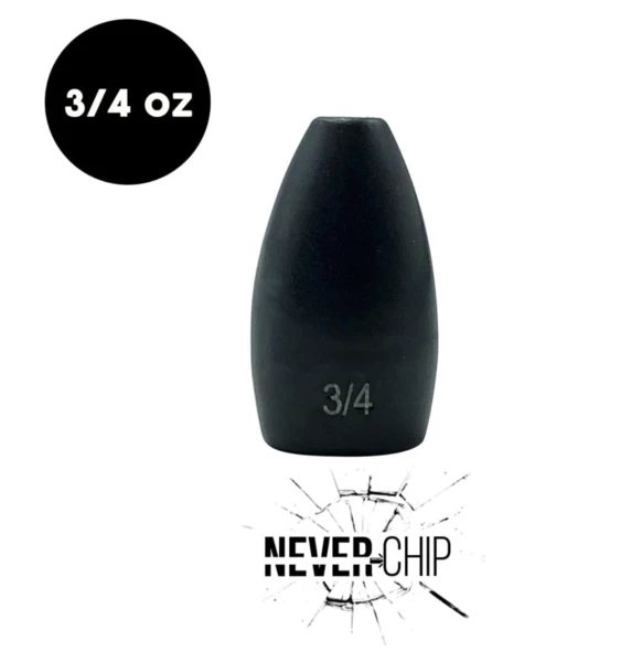 Woo! NEVER CHIP 3/4 oz Tungsten Flipping Weight (2 Pack)