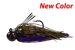 3/4oz Picasso Tungsten Football Jig PB&J Bling Gami 4/0 1 Pack