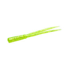 Zoom Split Tail Trailer 4'' Chartreuse Giltter 20pk