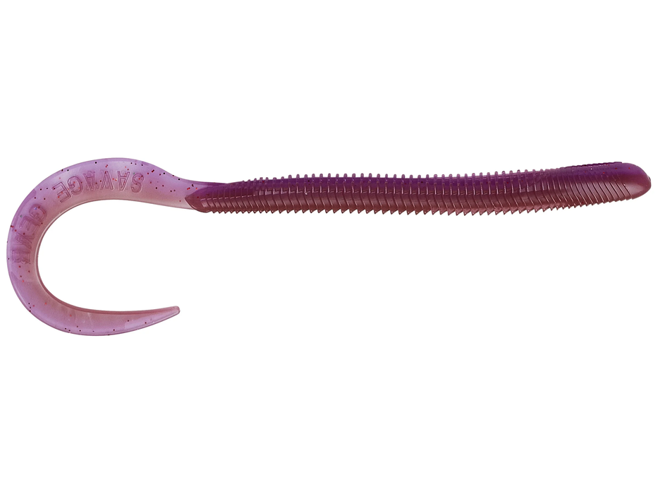 Savage Gear RAZORBACK WORM 10" SINKING BROWN & PURPLE LAMINATE 8PCS