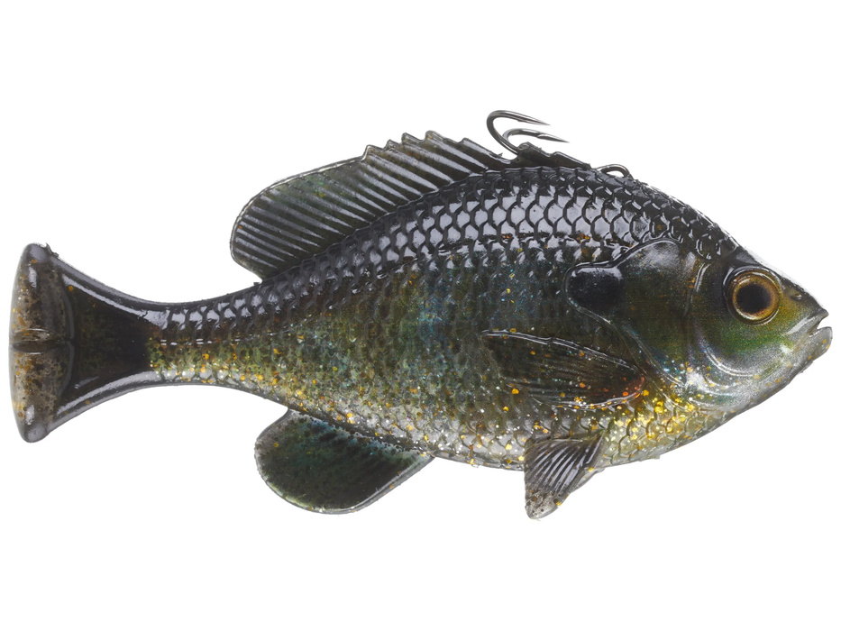 Savage Gear 3D PULSE TAIL BLUEGILL LT 5 1/2" 3 1/3OZ MODERATE SINK GHOST
