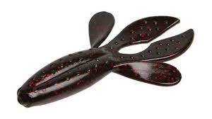 Zoom Z-Hog 4'' Black Red Glitter 8pk