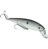 Strike King KVD Jerkbt 4.5'' Green Gizzard Shad
