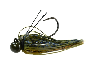 3/4oz Picasso Tungsten Football Jig Green Pumpkin Glimmer Gami 4/0 1 Pack