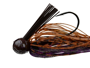 3/8oz Picasso Fantasy Football Jig Dressed Dark PB&J 1 Pack