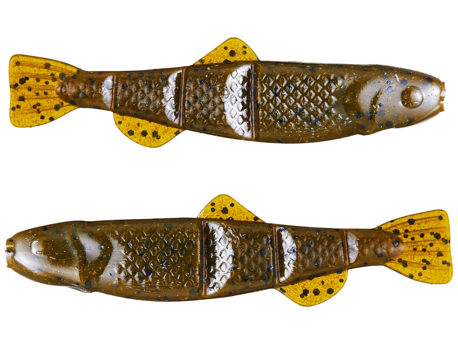 NetBait BaitFuel Swimming Minnow Trailer Green Pumpkin