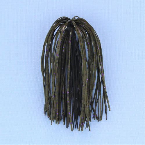 Stanley Jigs Hand Tied Skirts Green Pumpkin/ Purple Flake