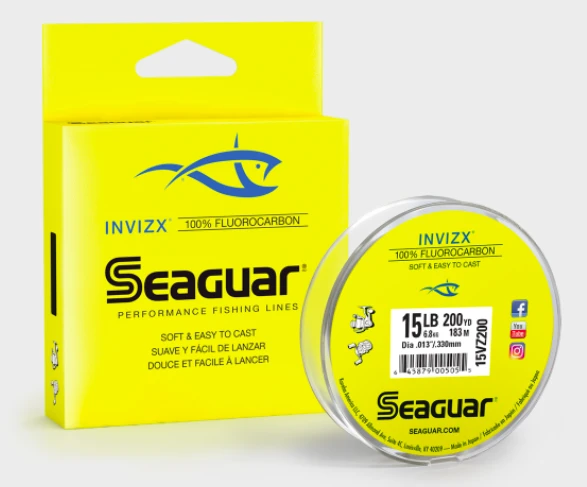 SEAGUAR INVISX 200 YARD 15 LB FLUOROCARBON LINE
