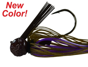 3/4oz Picasso Fantasy Football Jig Dressed Dark PB&J 1 Pack