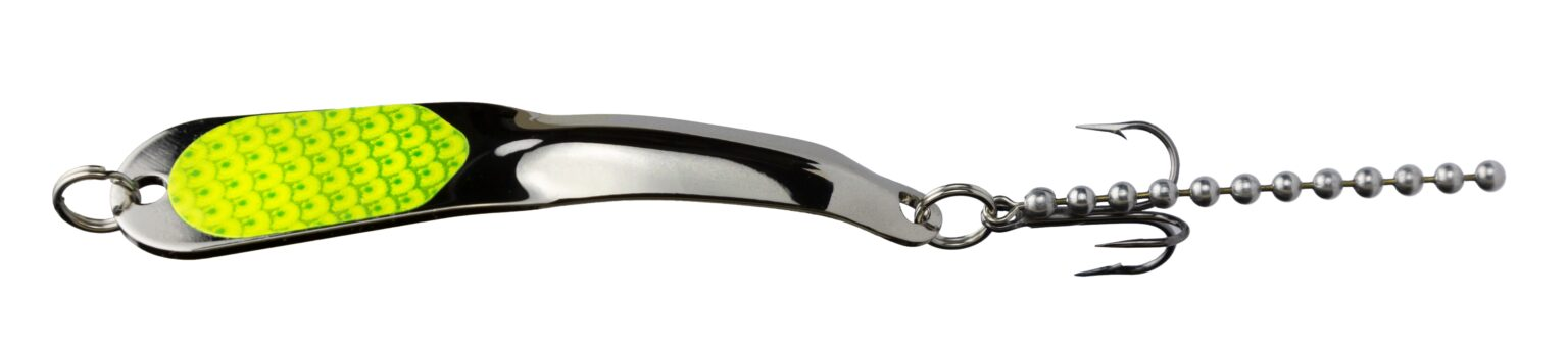 Iron Decoy STEELY #2 Silver w/ Chartreuse