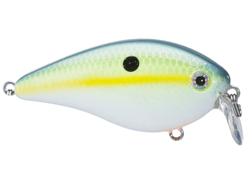 Strike King KVD HC Shallow Squarebill 1.5 Crankbait Chartreuse Sexy Shad