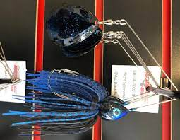SpotSticker ShadHead Spinnerbaits - 3/4 PD02 Black/Blue - THCp