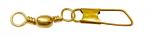 EA Barrel Swivel Safety Snap Size 7 Brass 6pk