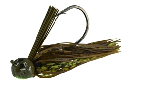 3/8oz Picasso Fantasy Football Jig Heavy Duty Dressed Green Pumpkin/Chartreuse/Tiger 1 Pack