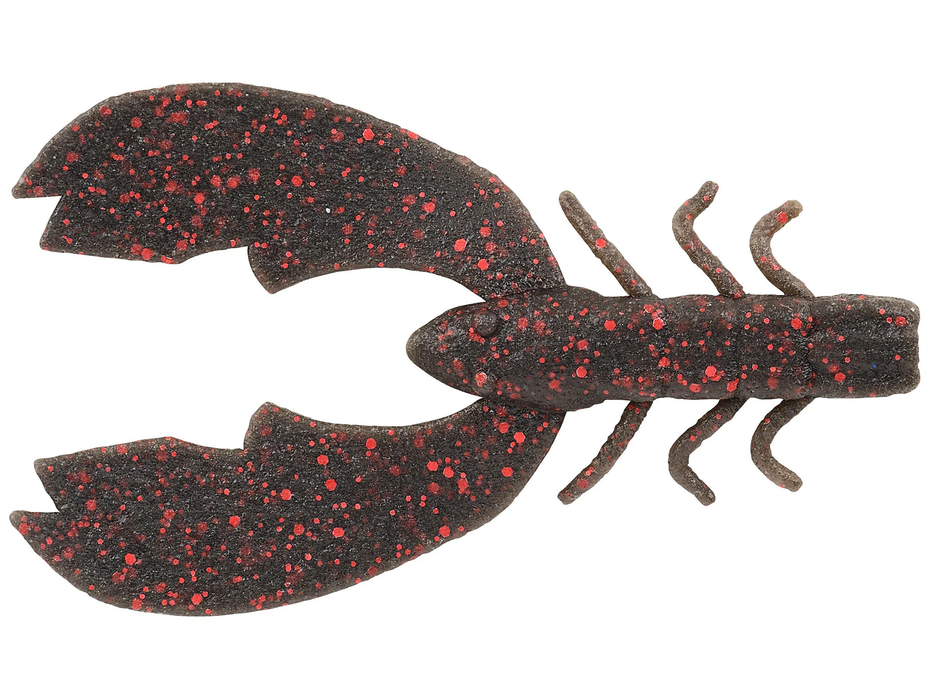 berkley powerbait maxscent 3 in chigger craw black red fleck