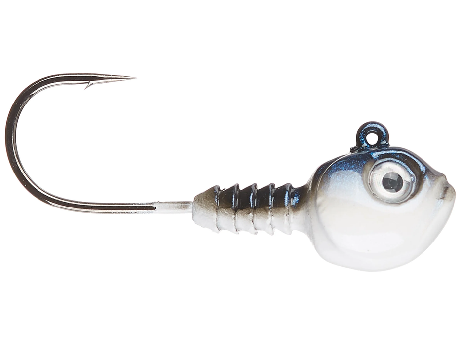 SWIM BAIT HEAD 3/8OZ HOOK:1/0 MATT STEFAN GUPPY HEAD BLUE SHAD