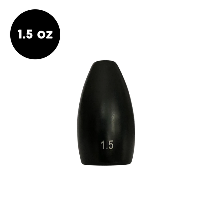 Woo! 1.5 oz Tungsten Flipping Weight (1 Pack) - Black Painted