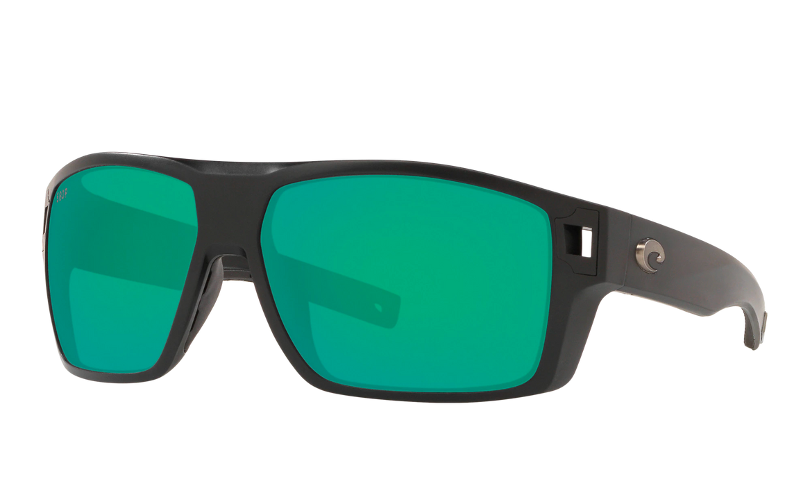 Costa Diego Matte Black Green Mirror 580p