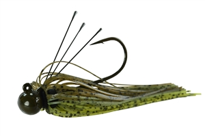 1/2oz Picasso Tungsten Football Jig Watermelon Chartreuse Tiger Gami 4/0 1 Pack