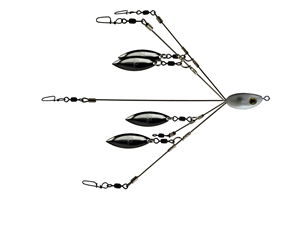 6.75" Picasso School-E-Rig Junior Bait Ball #3 Nickel Willow Shad 1 Pack