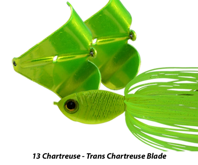 1/2oz Picasso Buzzzz Saw Chartreuse Chartreuse Blades 1 Pack