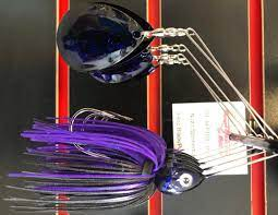 SpotSticker ShadHead Spinnerbaits - 3/4 PD05 Black/Purple - THCp